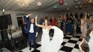 Marquee Wedding - Bride and Groom