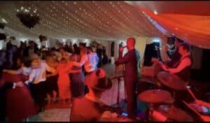 Marquee with Fairy Light Ceiling - Evenign Lighting