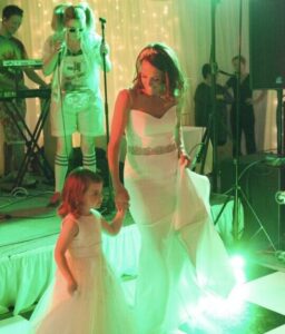 Marquee Wedding Black and White Dance Floor