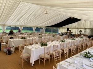 Marquee Wedding Banquet Style Seating