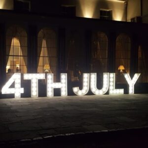 Corporate Event Light Up Numbers Letters
