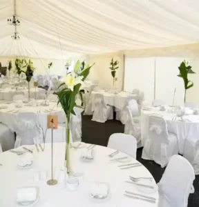 Marquee Wedding Pre Dinner Set Up