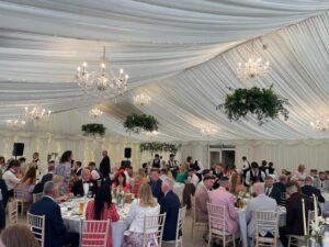 Wedding At Home Fairy Light Ceiling